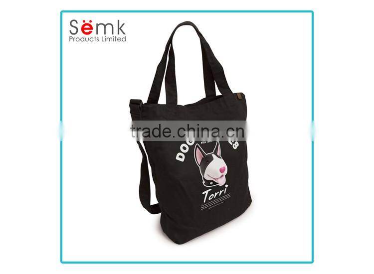 Custom made tote bag fashion ladies canvas tote bag hot sale