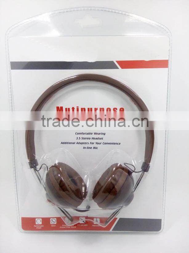 Free sample & super bass sport stereo headphone wholesale