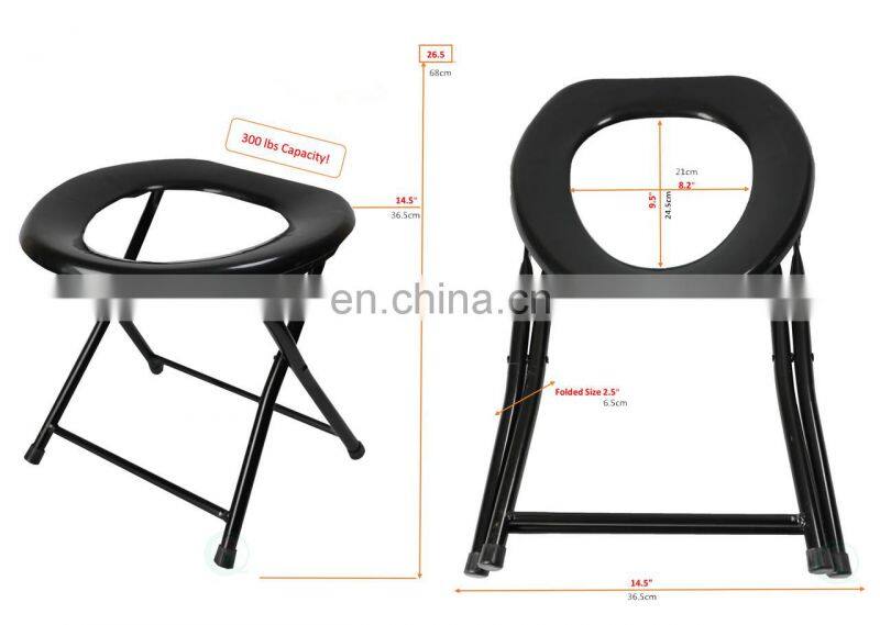 Emergency disposable toilet seat flushable stainless steel indoor toilet with cover portable camping toilet seat