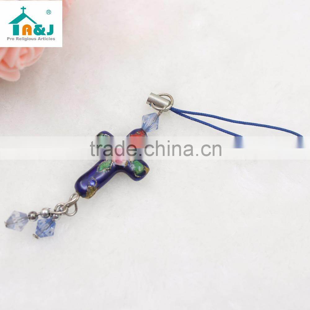 Cross Cell Phone Charm