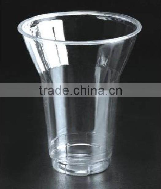 Clear PET material plastic lid with diameter 95mm, "T" shape lid for cold beverage cups DT95