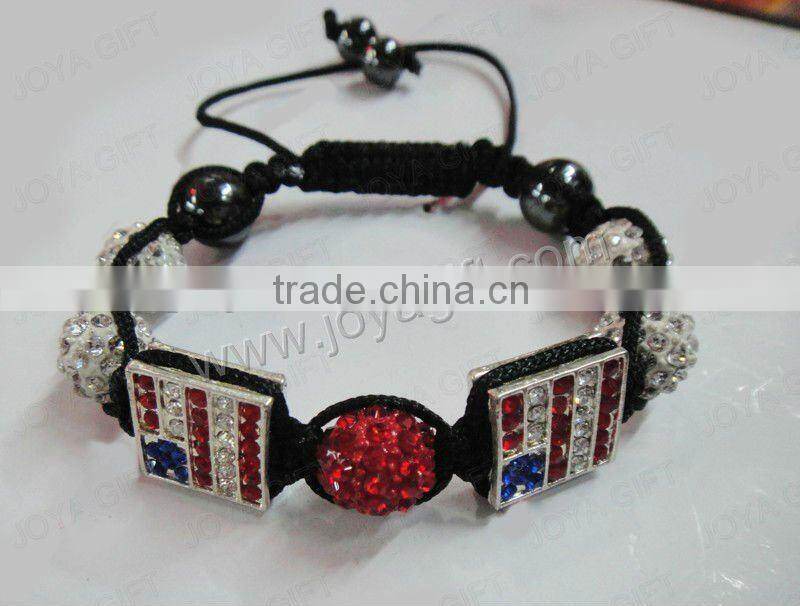 DIY shamballa bracelets, square beads shamballa bracelet