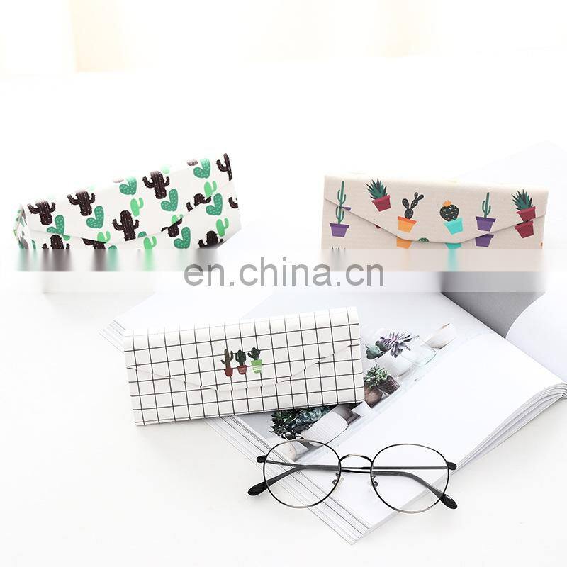 Lovely Fold Up Sunglasses Case Protect Light Triangular Glasses Eyeglass Protector Box