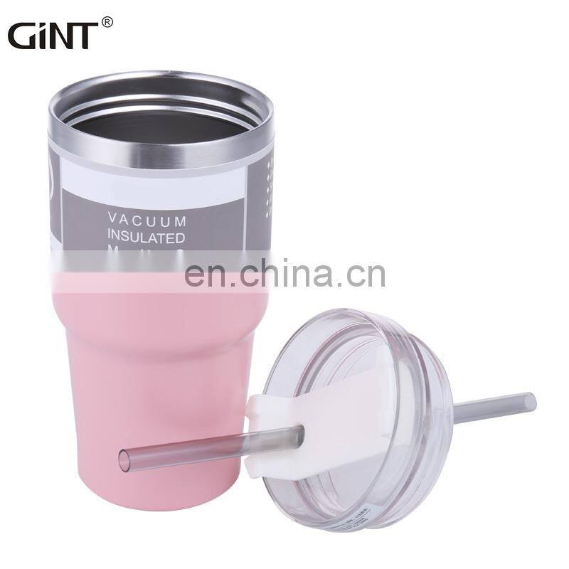 Portable High Quality Straw Type Insulated Thermal Ice Cold Beer Tumbler