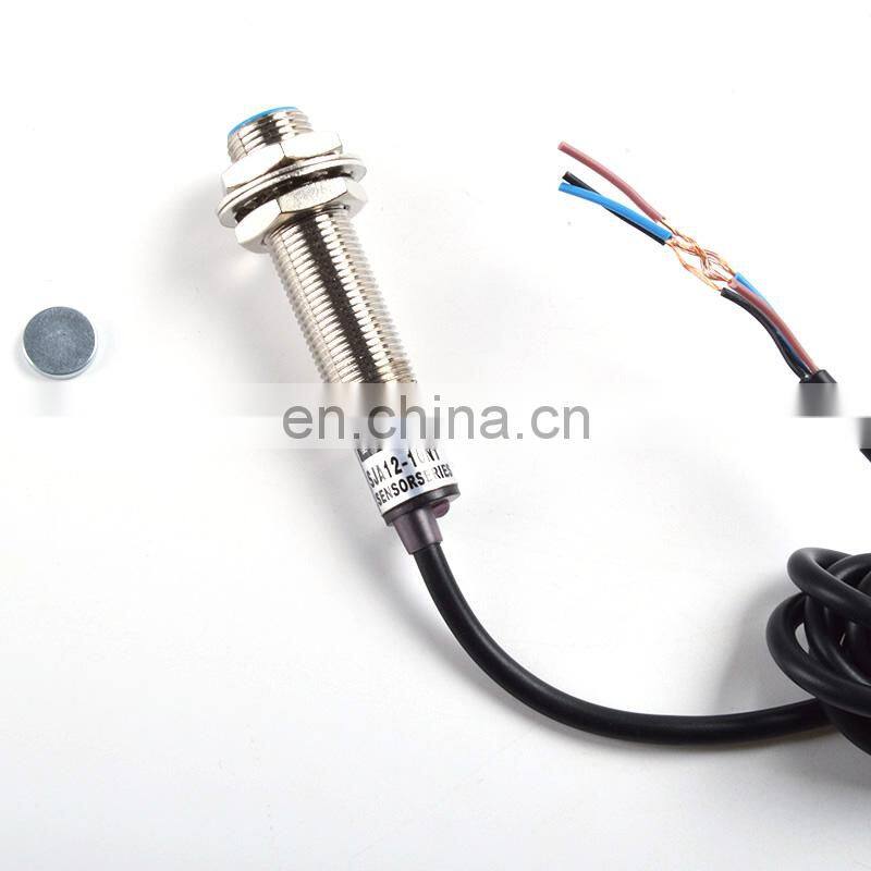 4 Digital LED Red Blue Green Tachometer Gauge RPM Speed Meter+Hall Proximity Switch Sensor NPN 12V Speed Meter Counter Promotion