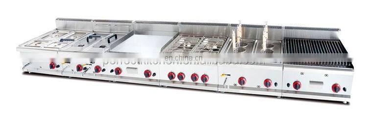 New Model Stainless Steel Gas Restaurant Kitchen Equipment