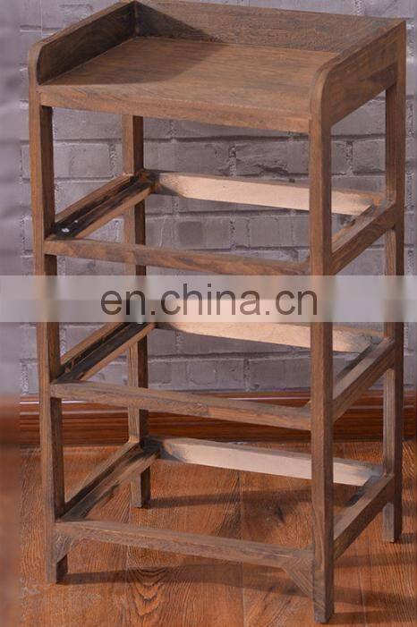 living room furniture set wooden corner cabinet with wickerwork basket