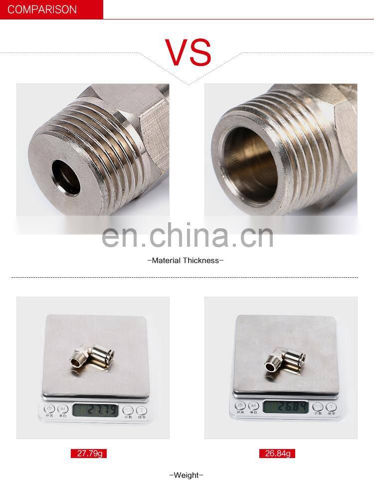 SNS BKC-PM pneumatic stainless steel bulkhead union connector stainless steel pipe fitting