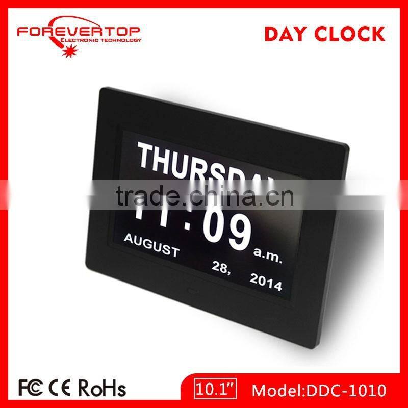 Hot sell High definition digital big screen day of week clock for elder