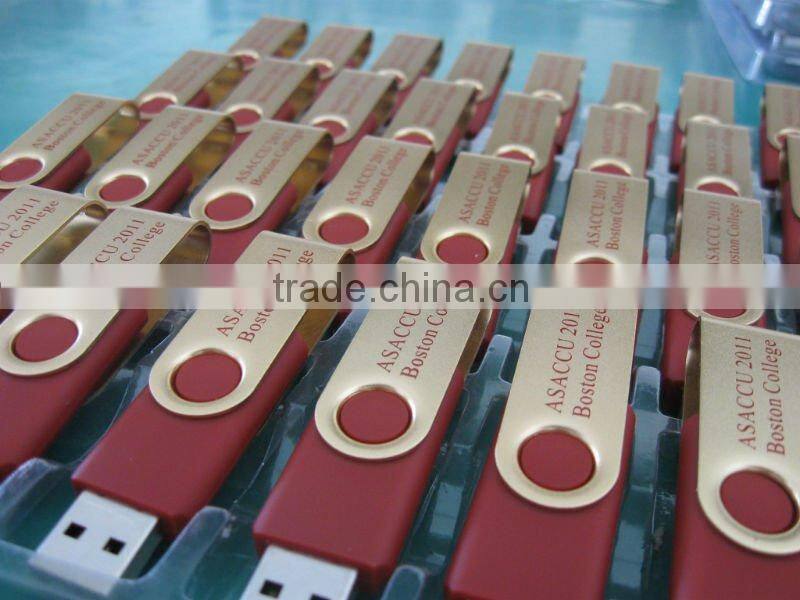 Free Logo Swivel USB Flash Drive