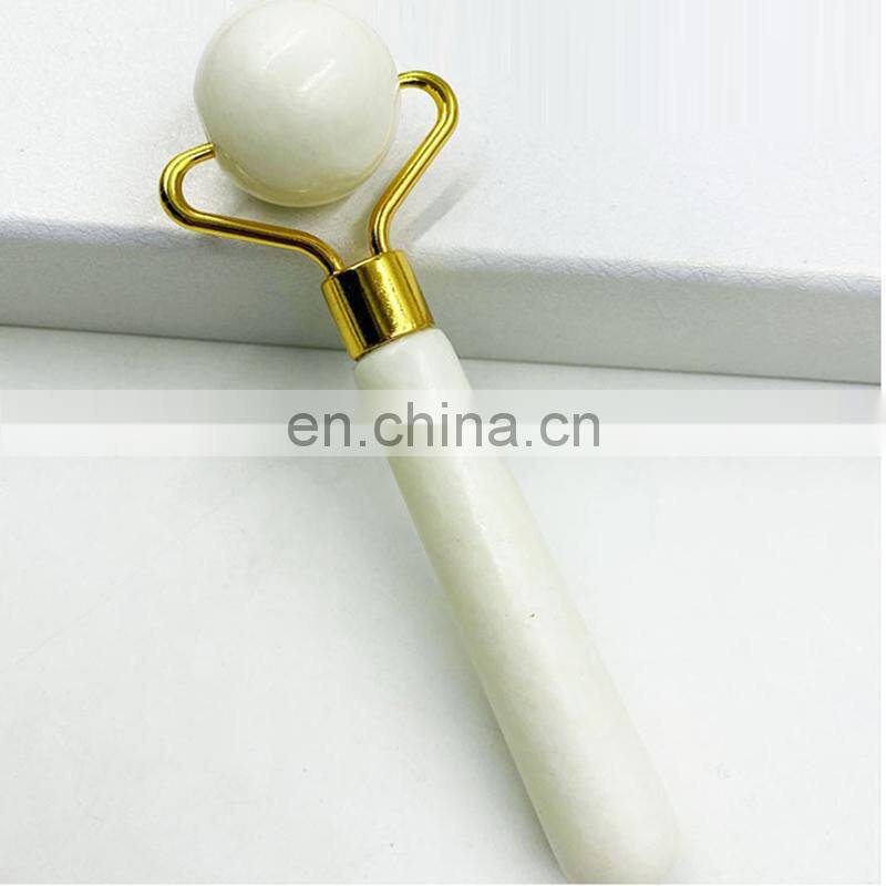 3 in 1 Natural Original Custom Mini Green Facial Massager Jade Roller Gua Sha Set