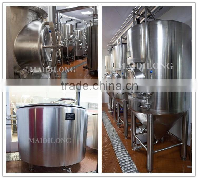 Stainless steel round open no cone German brewing fermenter