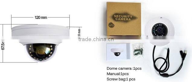 cctv camera 1.3MP Full HD 960p Dome Camera Fisheyes 360 degree camera 3.6mm fixed lens IR LED--IR distance 20M Camera