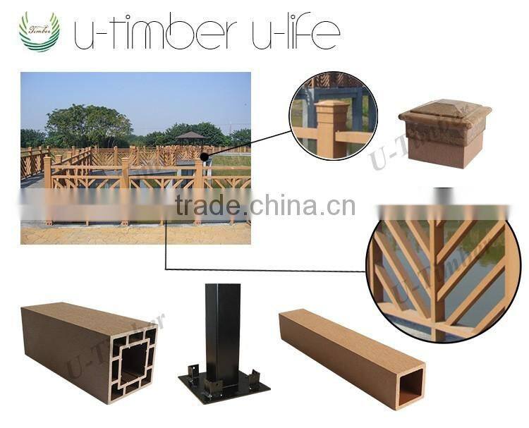 Large assortments utimber wood plastic composite WPC stair railing