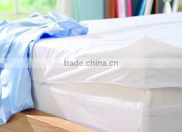 Waterproof Bed Bug proof Zippered Mattress Protector Encasement With Knitted Fabric