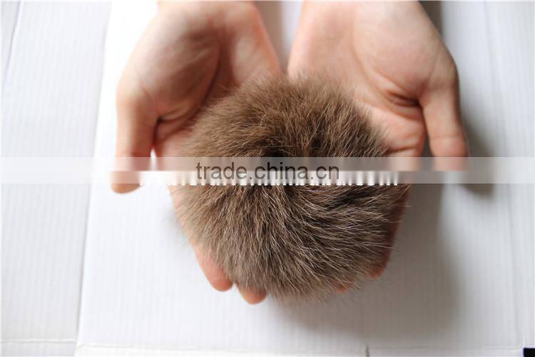 Genuine Real Fox Pom Pom Ball For Winter Women&Kids Accessories Beanie Hat Cap Top Fur Ball Colorful
