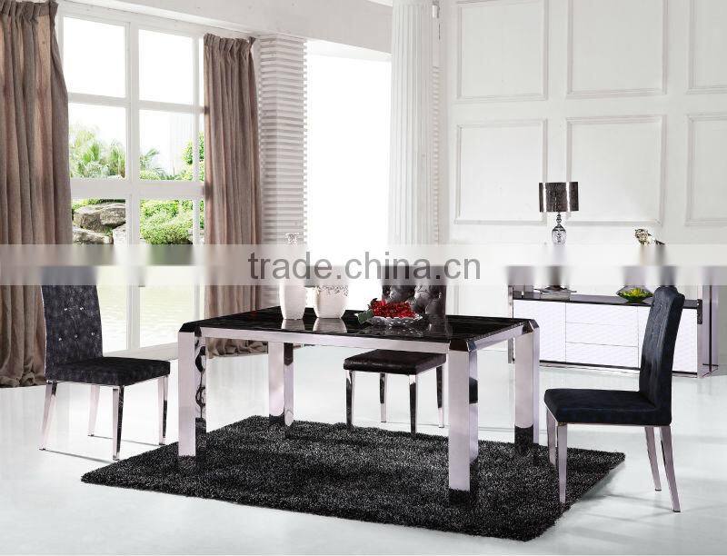 modern design grey leather dining chair