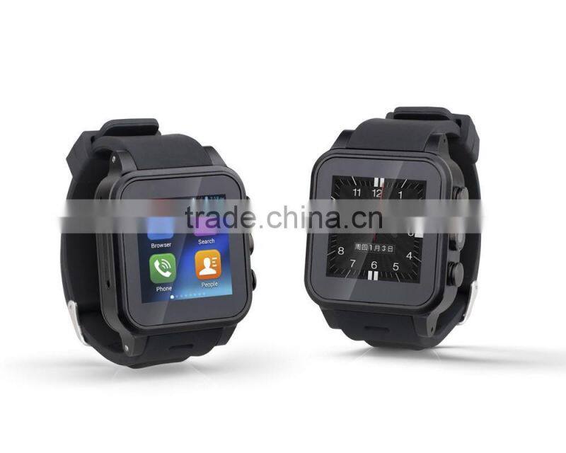 1.54" IP67 waterproof touch screen Android smart watch with 3G/WIFI/GPS , wrist smart watch cellphone