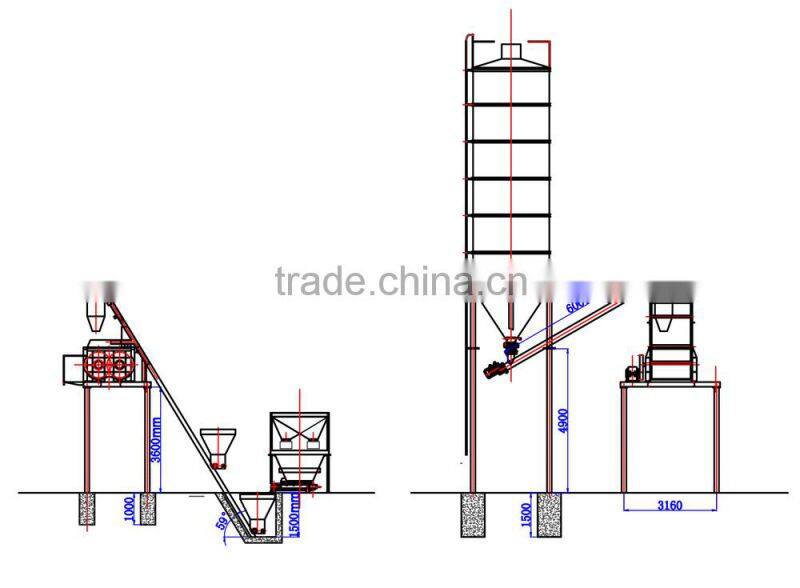 Made In China HZS35 Concrete Mixing Plant ISO9001 Approved