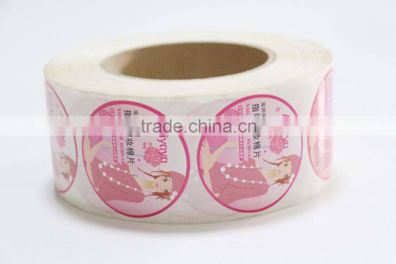 cosmetic label sticker self-adhesive PET/PP/PVC paper sticker