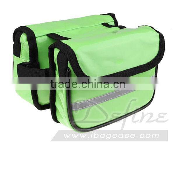 The Bicycle Front Bag Top tube Double Bag bike mobile Phone bag best bike frame bag