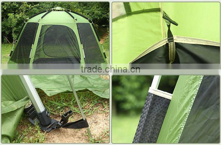 Automatic Hexagon Large Play 6 Person Cabin Camping Family Outdoor Mosquito Tent
