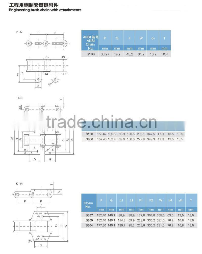 welded steel conveyor chain