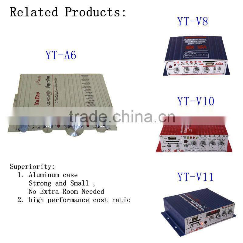 singing sd card socket amplifier YT-A6 fm