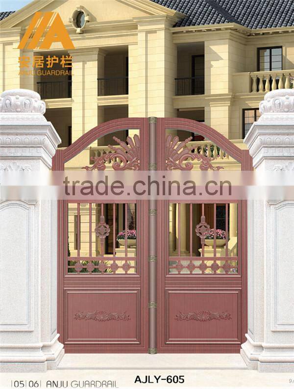 AJLY-601 Luxury Aluminum mian gate/door designs made in china