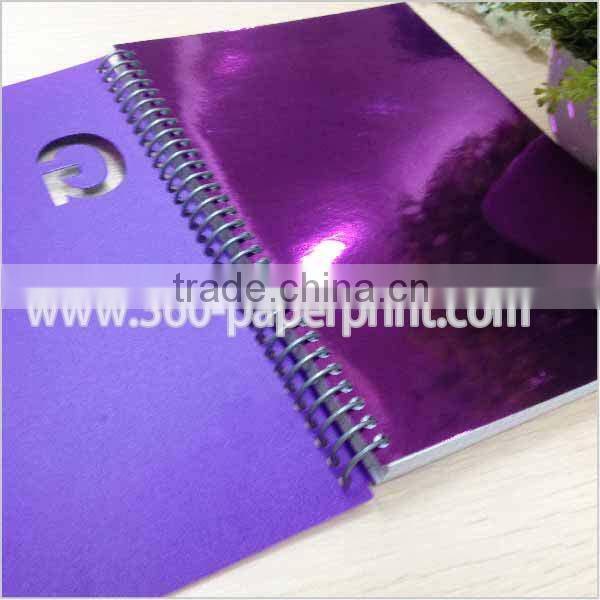 hot new pp cover spiral notebook,square lined agenda notebook
