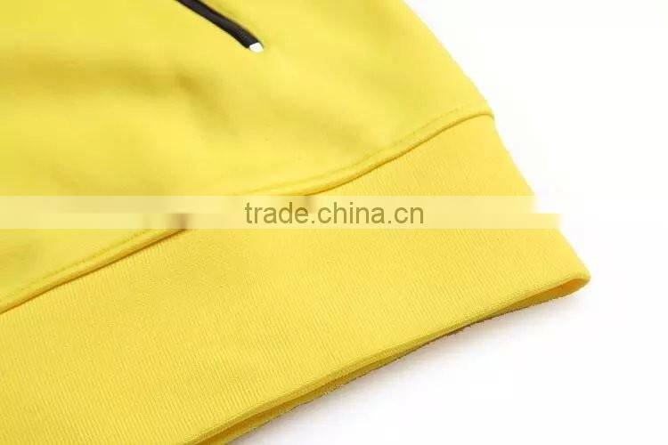 OEM NO MOQ Custom Yellow Sports Jacket Varsity Jackets For Men embroidered bomber jacket