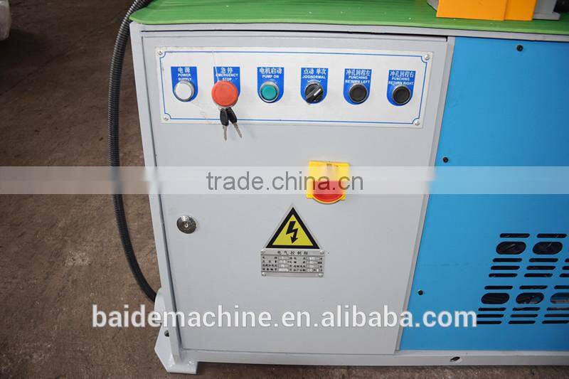 Q35Y Hydraulic double head steel punching machine,hydraulic aluminum sheet hole punching machine