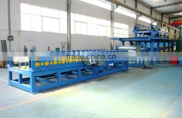 EPS sandwich panel roll forming machine PU coated roofing tile sandwich forming machine