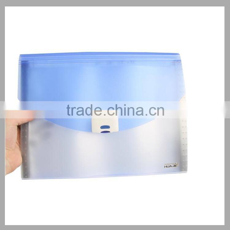 Plastic document case portfolio folder business file expanding bag with 12 pockets