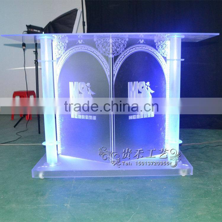 high quality acrylic bar table with LED lights,bar table for bar
