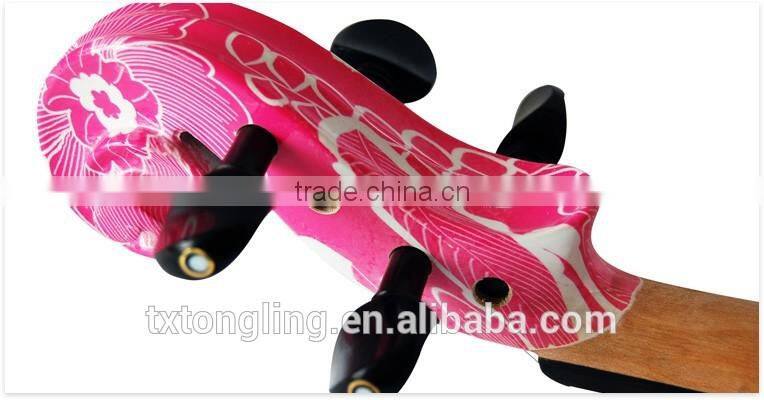 Art Paint Pattern Transparent Toy Wood Violin TL-1105