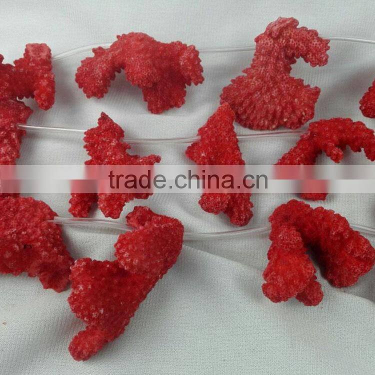 dyed color christmas gift necklace coral