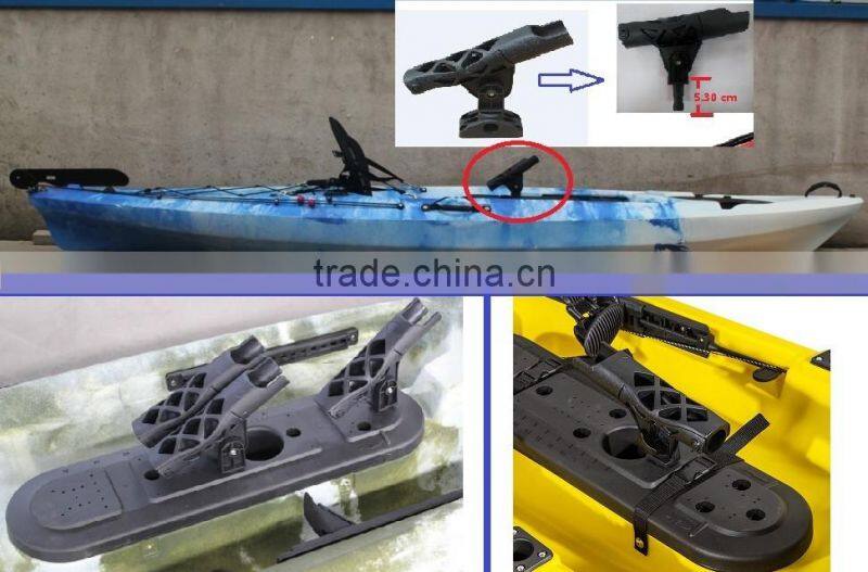 Fishing rod holder in kayak from KUER company made in china better for carp fishing