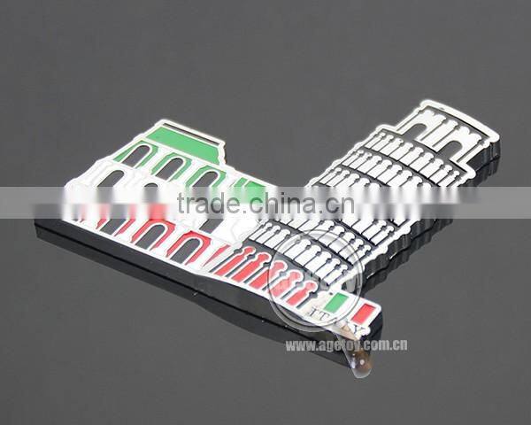 Italy Travel The Roman Colosseum Souvenirs And Leaning Tower of Pisa Tourist Promotion Custom Metal Fridge Magnet