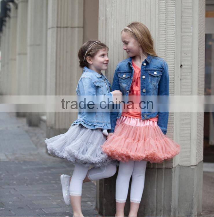 Cheap 2015 multi color summer boutique baby dance tutu skirts chiffon pettiskirt tutu newborn valentine petit skirt fluffy