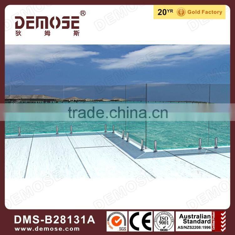 decorative swimming pool safety glass fence
