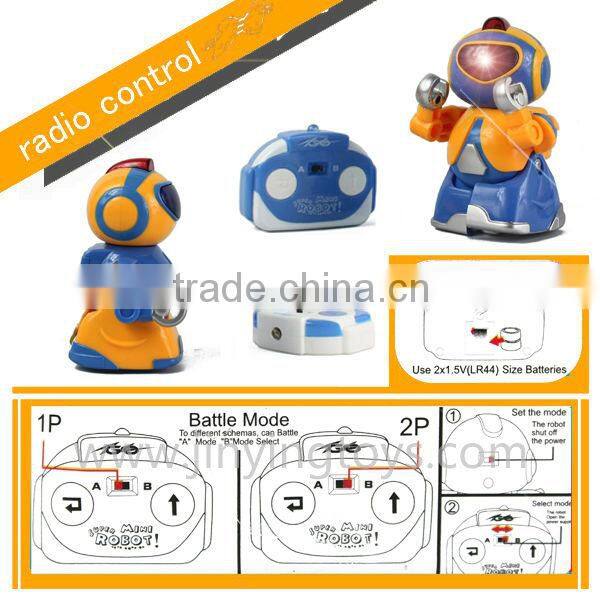 Intelligent robot toys battery operated toy robot with sound and light