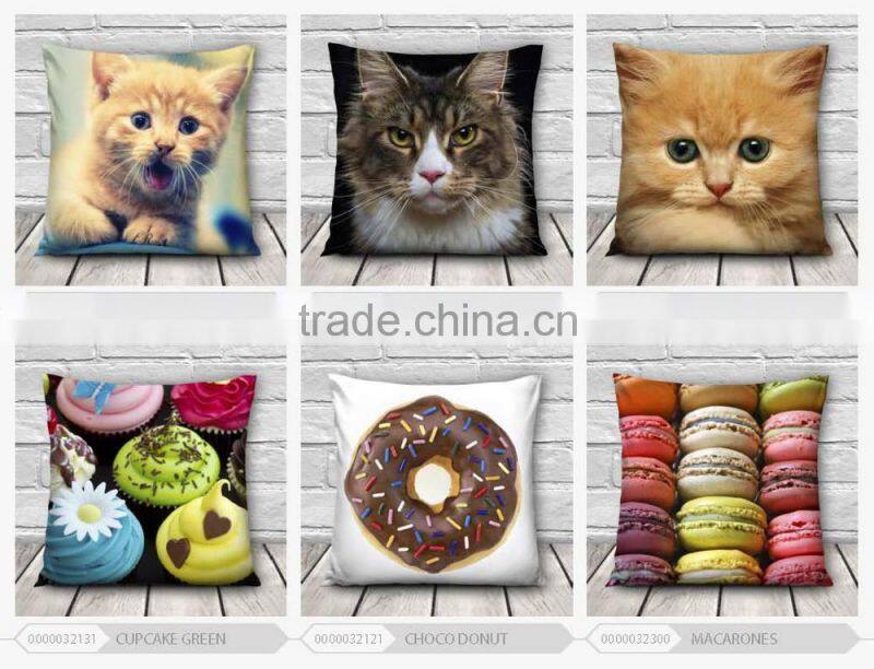 high quality fashion hedgehog design 3d digital print pillowcases fullprint decorative throw pillow covers seat cushion Cover