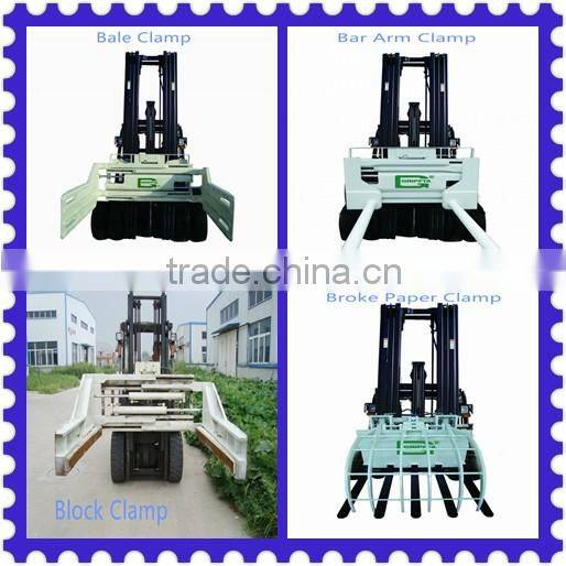 block clamp with side shifting and non side shifting for electric forklift