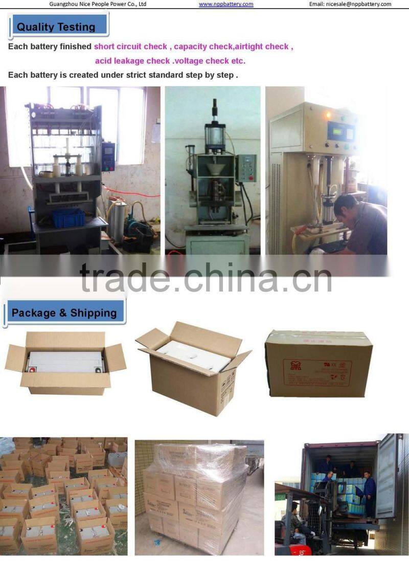 2016 Canton fair gel battery 12v 150ah