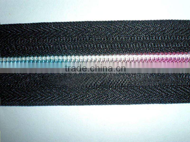 colored teeth nylon zipper