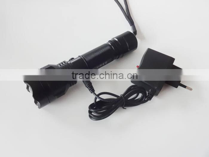 Onlystar GS-9074 aluminum adjustable focus rechargeable zoomable high beam torch light