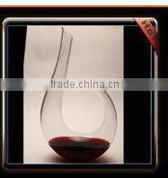 Promotional Crystal Clear Glass Decanter With Black Lid