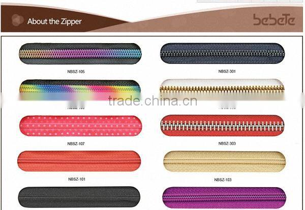 Ex-factory price nylon zipper and nylon zipper rolls