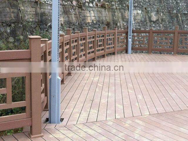 Anti-slip and weather resistant outdoor wood compoiste decking floor